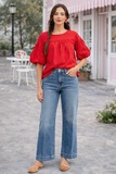Cherry Charm Puff Sleeve Top