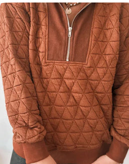Canyon Quilted Half Zip Pullover