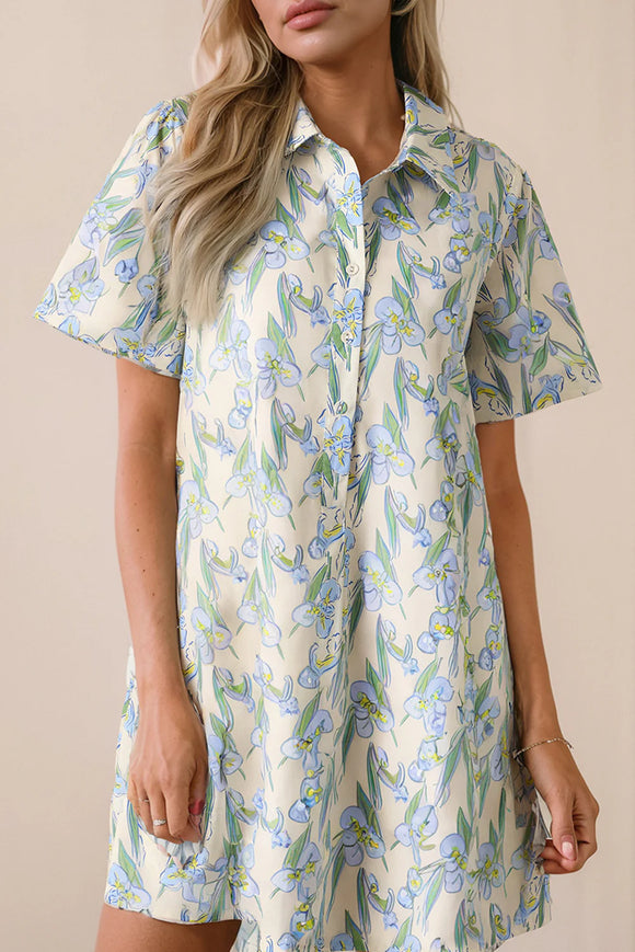 Meadow Bloom Shirt Dress