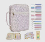 The Faith & Floral Quilted Bible Cover