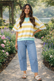 Sunlit Shores Colorblock Top