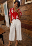 Coastal Charm Scallop Pants