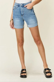 Judy Blue Tummy Control Cuffed Shorts