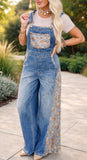 Wildflower Wanderer Wide Leg Overalls