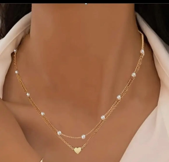 Double the Love Layered Necklace