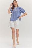 Sunday Charm Stripe Top