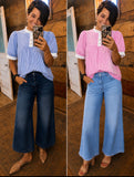 Sunday Charm Stripe Top