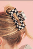 Checkered Hair clip