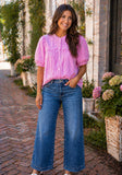 Sweet Talker Tiered Stripe Top