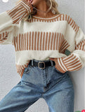 The Caramel Latte Stripe Sweater