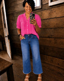 Pink Perfection Ruffle Top