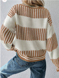 The Caramel Latte Stripe Sweater