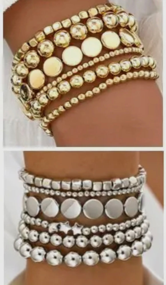 The Luxe Layered Shine Bracelet Set