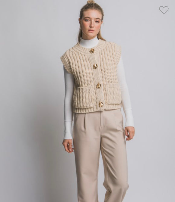 The Honeycomb Knit Vest