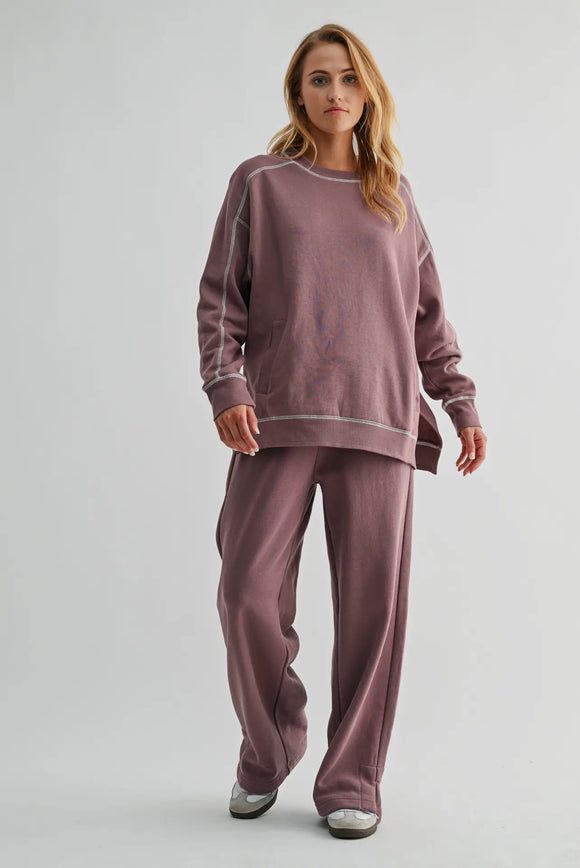 Mauve Momentum Pocket Pullover