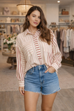 Mesa Stripe Henley Top