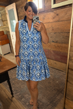 Blue Haven Ruffle Dress
