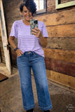 Sweet Lilac Stripe Tee