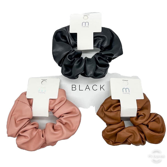 Vegan Leather Scrunchies